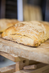 Country Loaf Bread Organic Closeup isolated