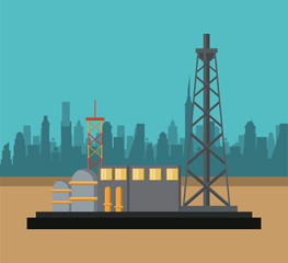Petroleum industry concept