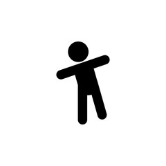 child walks icon. Element of toddler development icon for mobile concept and web apps. Glyph child walks icon can be used for web and mobile