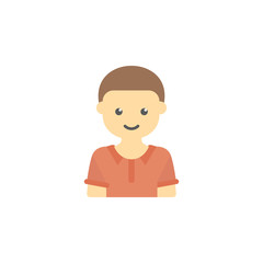 avatar of boy colored icon. Element of children icon for mobile concept and web apps. Colored avatar of  boy can be used for web and mobile