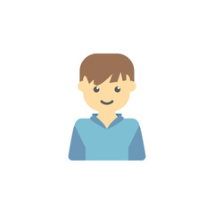 avatar of boy colored icon. Element of children icon for mobile concept and web apps. Colored avatar of  boy can be used for web and mobile