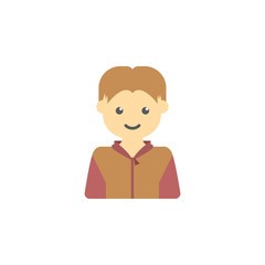 avatar of guy colored icon. Element of children icon for mobile concept and web apps. Colored avatar of  guy can be used for web and mobile