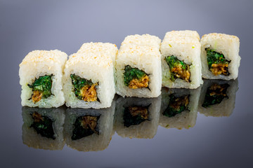 Roll with chukka on black on black with reflection