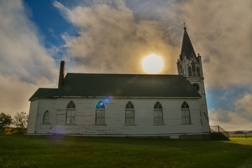 Fototapeta premium Old church in the morning