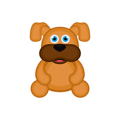 Isolated cute dog icon