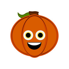 Cute halloween pumpkin cartoon character