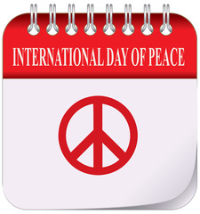 Calendar International Day of Peace