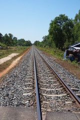 Fototapeta premium railway in countryside