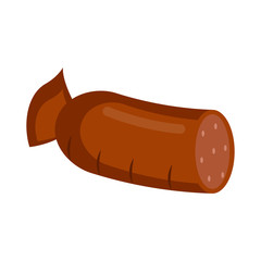 Isolated cut sausage icon