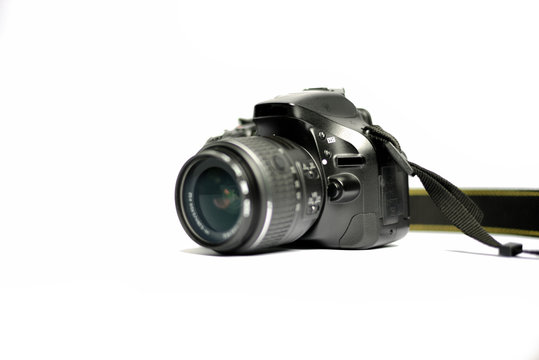 Digital SLR Camera isolated on white background