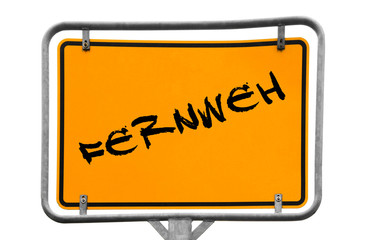Fernweh Wegweiser