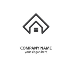 home logo design element, logo design template