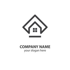 home logo design element, logo design template