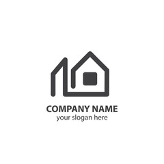 home logo design element, logo design template