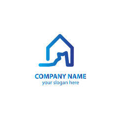 home logo design element, logo design template