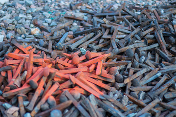 the rail road spikes