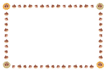 栗の実　飾り線