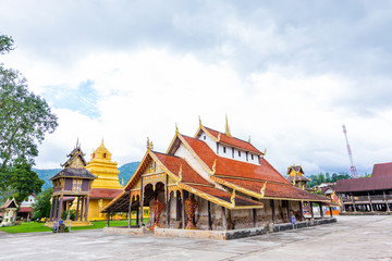 Fototapeta premium Sri Pho Chai old temple of the Sangha is over 400 years old
