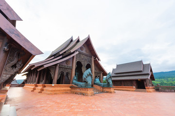 Wat Sodmet Phurua Ming Muang The temple was built with teak carvings