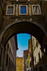 alley of the Rome historic centre