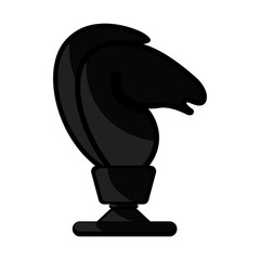 Isolated knight chess piece icon