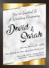 sample wedding card invitation template vector eps