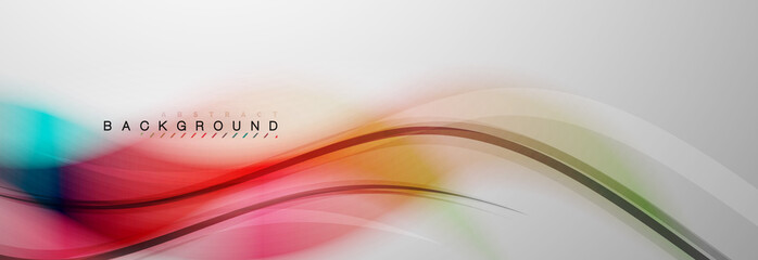 Smooth blur wave background