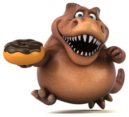Fun Trex - 3D Illustration © Julien Tromeur