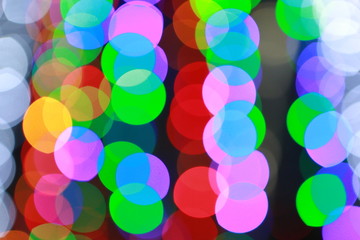 Defocused abstract lights background.