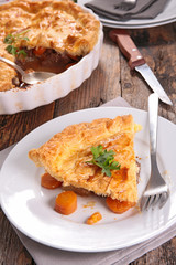 beef and vegetable pie