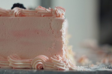 Pastel de piñón rebanada