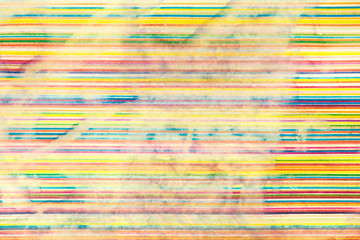 Geometric pattern on paper, background of faded color lines