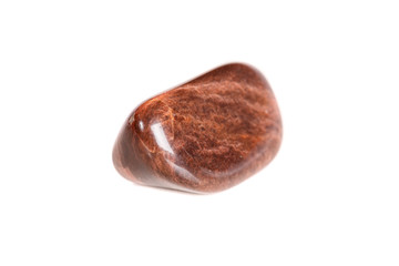 Macro mineral stone jasper on a white background