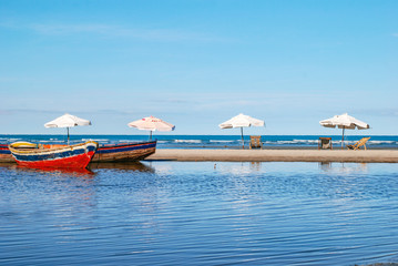 Jericoacoara is a virgin beach hidden behind the dunes of the west coast of Jijoca de Jericoacoara,...