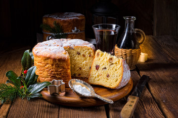 a delicious genuine Italian mum Christmas panettone