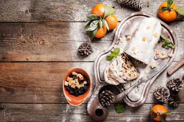 Christmas German stollen