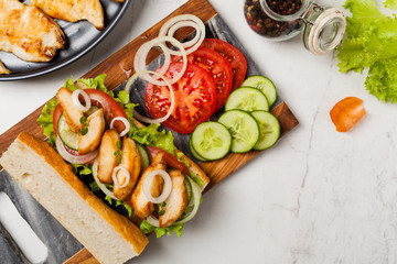 Chicken sandwich.