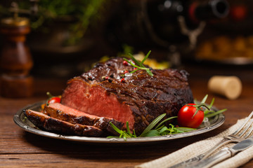 Roasted brisket.