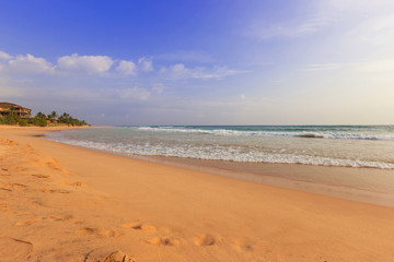 Landscape of beach and sea