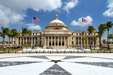 The Capitol of Puerto Rico (Capitolio de Puerto Rico) in San Juan, Puerto Rico - obrazy, fototapety, plakaty