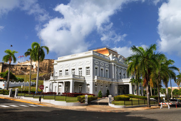 Historic building Antiguo Casino de Puerto Rico in San Juan, in Beaux Arts architecture
