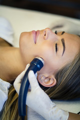 Fototapeta premium Beautician is important to us.