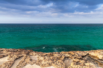 Fototapeta na wymiar Summer sea landscape of Ayia Napa, Cyprus