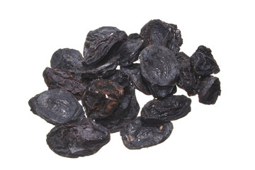 dried fruits isolated on white background