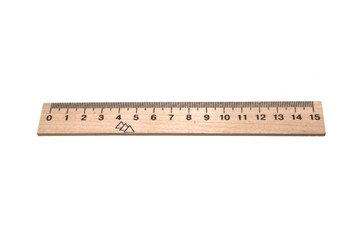 measuring ruler isolated on white background