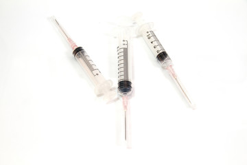 Fototapeta premium plastic hypodermic needle syringe
