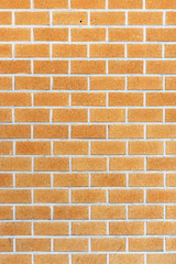 Orange Brick wall for background or texture. Old red brick wall texture background