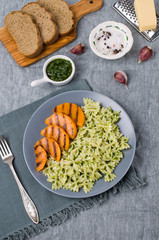 Roast slices of pumpkin