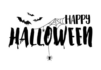 Happy Halloween poster, background ,vector , illustration