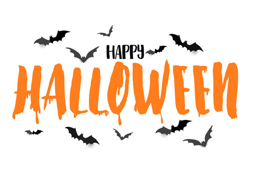 Happy Halloween poster, background ,vector , illustration